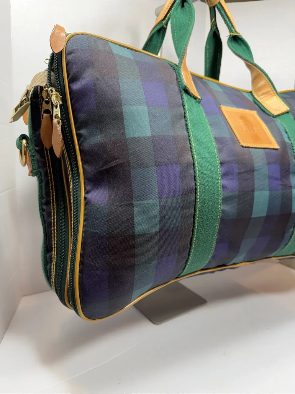 Vintage Christian Dior Plaid Suitcase, call outs in photos ,no strap